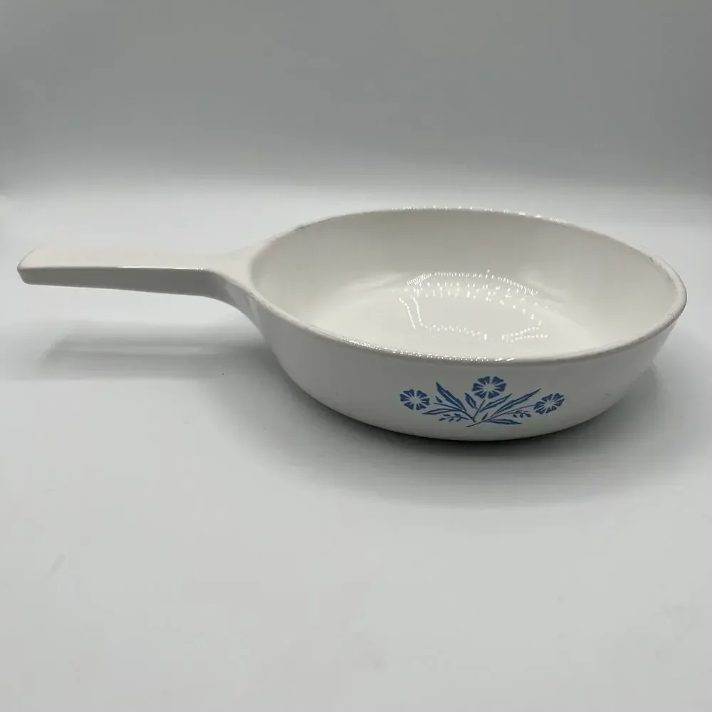 Vintage CorningWare Blue Cornflower P-83-B 6.5” Skillet Frying Pan w/ Lid